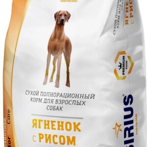 Sirius Сухой полнорационный корм для взрослых собак Ягнёнок и рис
