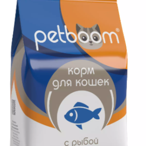 «Petboom» корм сухой для взрослых кошек с рыбой
